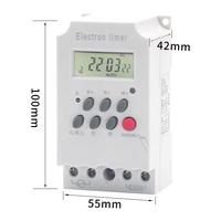 Commutateur de contrôle de temps de micro-ordinateur AC 110V/220V 25A commutateur de temps numérique Programmable minuterie KG316T-11