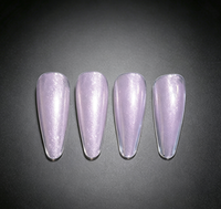 Poudre de Pigment d'Aluminium Violet Taro Scintillant Lisse et Fin 5-100 Microns GuanZun pour Salon de Manucure Professionnel