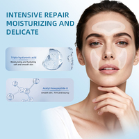 Nouveaux produits Masque en film de collagène dissolvant pour le front, les yeux et les joues Anti-âge Collagène soluble Patchs pour le visage