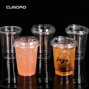 Gobelets jetables en plastique PET transparent avec couvercles, 12oz, 14oz, 16oz, 18oz, 20oz, 24oz, pour café glacé, smoothies, <span class=keywords><strong>bubble</strong></span> <span class=keywords><strong>tea</strong></span>, vente en gros - Product Image 2