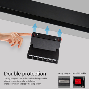 48V tuyến tính Spotlight dẫn theo dõi ánh sáng hiện đại Bề mặt lõm ẩn Trần chiếu sáng 1m 1.5m 2m từ theo dõi hệ thống nhôm - Product Image 5