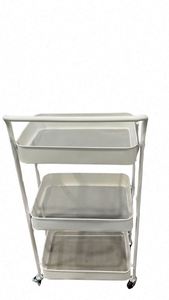 Modern Stainless Steel Foldable Cart Foldable Kitchen Gadgets 3 Layers Sample Available Easy Bulk Order Premium Folding Cart - Product Image 3
