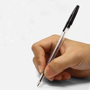 Penne a sfera in Gel per ufficio semplice e durevole per ufficio con impugnatura comoda Biros rosso/blu/nero regali promozionali in materiale plastico economico - Product Image 4