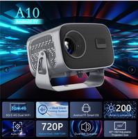 Allwinner H713 chipset 720P projecteurs d'extérieur 200 ansi android 11 projecteurs avec wifi téléphone mobile écran sans fil coulé