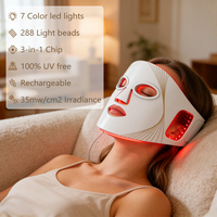Masque facial en silicone à lumière rouge multi-zones 7 couleurs One Piece, soin de la peau professionnel pour salon de beauté