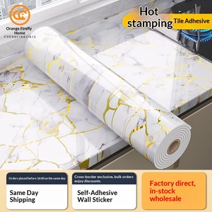 Papel Adhesivo de Vinilo, Papel Tapiz Autoadhesivo de PVC, Patrón de Mármol, Impermeable, Papel Tapiz 3D para Cocina y Baño - Product Image 2