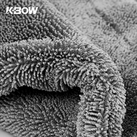 Serviette de voiture en microfibre haute densité 1600GSM, sans peluches, sans rayures, super absorbante