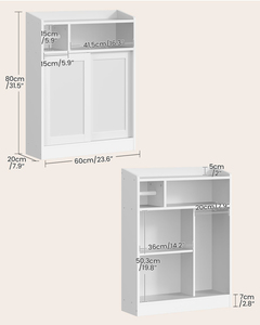 Armoire de rangement mince pour salle de bain, armoire de sol pour salle de bain, organisateur de rangement avec <span class=keywords><strong>porte</strong></span>-papier hygiénique, - Product Image 4