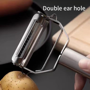 Pelapatate e Affettatrici Manuali in Acciaio Inossidabile di Alta Qualità con Doppia Lama, Lavabili in Lavastoviglie, Durevoli - Product Image 2