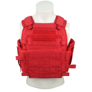 プレートキャリア ブラック セキュリティ タクティカルベスト 多機能 オックスフォード タクティコ タクティッシュ チャレコ ギア 装備用品 セール - Product Image 1