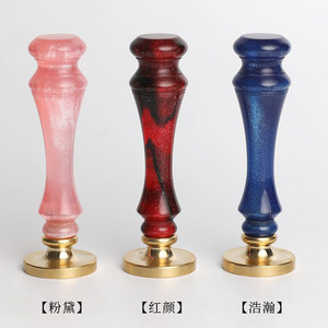 Poignée de sceau en résine Suidis 8,2 cm, forme extraterrestre transparente, pour sceller les papiers et décorer les journaux - Product Image 2