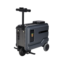 Trottinette Électrique 30L Type Valise avec Siège Intégré, Bande Lumineuse Ambiante Flexible, Rangement Intégré, Prête à Offrir