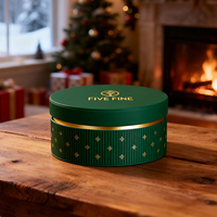 Boîtes cadeaux rigides en carton avec logo personnalisé en feuille d'or, vert beige, emballage pour bonbons
