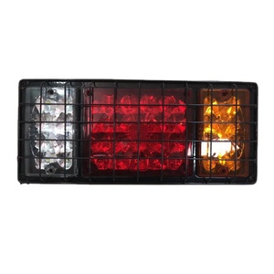 Daf Người Đàn Ông Sắt Net Bảo Vệ 24V 12V Không Thấm Nước Lần Lượt Tín Hiệu Phanh Xếp Ánh Sáng LED Trailer Xe Tải Phía Sau Đuôi Ánh Sáng Đèn - Product Image 1