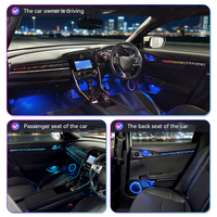 Kit de modification d'éclairage ambiant automobile KYNCHO pour Honda Civic LED Symphony, éclairage intérieur de voiture, lumière ambiante de voiture