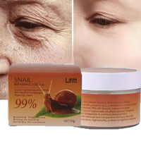 Crème visage anti-âge LIFITT au rétinol, vitamine C, extrait de mucine d'escargot biologique et collagène pour hydrater et éclaircir la peau