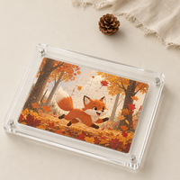 Puzzles en acrylique transparent personnalisés en gros, jouets éducatifs pour enfants, jeux de société animaux de dessin animé, cadres pour cadeaux d'anniversaire pour enfants