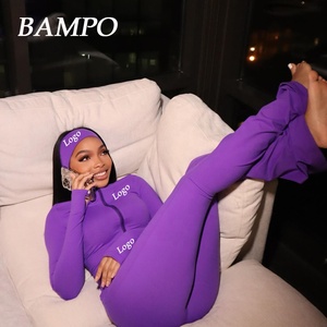 Ensemble Printemps 2025 Femme : Survêtement Deux Pièces Essentiel, Veste Bodycon Zippée à Trou <span class=keywords><strong>Pouce</strong></span> et Legging pour Femmes - Product Image 3