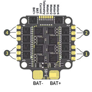 ชุดควบคุมการบิน <span class=keywords><strong>Aocoda</strong></span>-RC F460 V4 Stack <span class=keywords><strong>F405</strong></span> V4 พร้อม ESC 60A AM32 4 in 1 สำหรับโดรนแข่ง FPV RC - Product Image 6