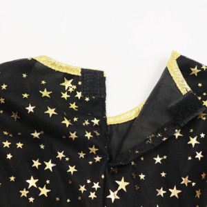 Disfraz <span class=keywords><strong>de</strong></span> <span class=keywords><strong>Bruja</strong></span> Infantil con Tutú Negro y Dorado para Halloween y Fiestas Mágicas - Product Image 3