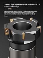 Fraise à face à angle droit 90 degrés 300R 400R BAP50/63/80 R0.8 42CrMo pour usinage CNC, taille personnalisable, ODM OEM