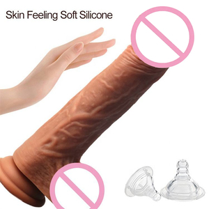 Электрический реалистичный вибратор-фаллоимитатор с силиконовым покрытием, телескопическим механизмом, подогревом и конфиденциальной доставкой для женщин - Product Image 4