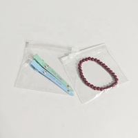 Sacs en plastique transparent PE avec fermeture à glissière, petits sacs réutilisables refermables pour l'emballage de bijoux