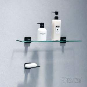 Juego de Accesorios de Baño Modernos de Acero Inoxidable Negro para Montar en la Pared, con Portarrollos de Papel Higiénico, Toallero y Gancho para Bata, para Hotel - Product Image 1