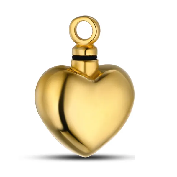 Colgante de acero inoxidable de corazón chapado en oro de 18K, pulido de alta calidad, uso especial, estilo simple personalizado