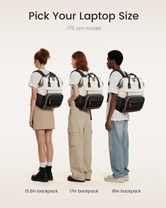 กระเป๋าเป้สะพายหลังสำหรับใส่คอมพิวเตอร์ขนาดใหญ่ 15.6 17.3 18 นิ้ว ยี่ห้อ LOVEVOOK สำหรับผู้หญิง แฟชั่นสำหรับวิทยาลัย โรงเรียน ทำงาน เดินทาง - Product Image 2