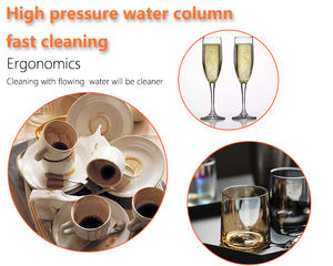 Bar-taza de cerveza, <span class=keywords><strong>grifo</strong></span> de metal negro, jarra humeante de vidrio para fregadero de cocina, tienda de café - Product Image 2