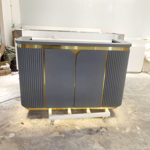 Salon Reception Desk Hair Salon Front Desk Modern Spa <b>Checkout</b> <b>Counter</b> Salon Cashier Bar <b>Counter</b> Beauty Shop Reception <b>Counter</b> - Product Image 4