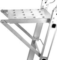 Escaliers en aluminium pliables escamotables d'échelle en aluminium télescopique de l'industrie 6*4 pour l'usage extérieur d'atelier