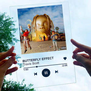 Plaque de <span class=keywords><strong>chanson</strong></span> acrylique <span class=keywords><strong>d</strong></span>'art en verre personnalisée pour anniversaire de mariage ou présentoir <span class=keywords><strong>d</strong></span>'amitié - Product Image 2