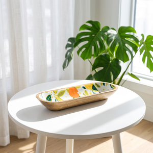 FAIZA CRAFT Mango Wooden Polished Bowl Disposable Eco-Friendly <b>Rustic</b> <b>Table</b> Decoration Home Weddings - Product Image 1