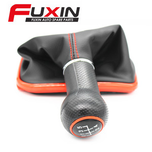 Pomo de palanca de cambios de cuero Fuxin de 5 y 6 velocidades para Volkswagen Golf 4, diseño ergonómico - Product Image 1