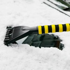 Grattoir à neige pour voiture Pelle de balayage pour l'hiver avec poignée en mousse EVA Brosse de nettoyage automatique Grattoir à <span class=keywords><strong>glace</strong></span> pour <span class=keywords><strong>pare</strong></span>-<span class=keywords><strong>brise</strong></span> automobile - Product Image 4