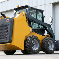 Mini Skid Steer Loader Kabin Hidrolik Wheel Front Loader Mesin Cummins Bertenaga Diesel Garansi 1 Tahun Efisiensi Tinggi