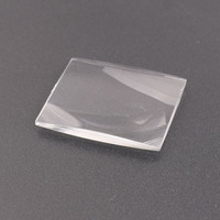 Camman Optical Biconvex 41x37mm Square Magnifying Double Convex Acrylic Lenses OEM S4137