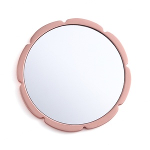 กระจกมือถือเคลือบสีชมพูรูปดอกไม้เดี่ยวแฟชั่น - Product Image 5