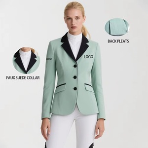 Veste d'équitation pour femmes avec protection antibactérienne et anti-UV, panneaux extensibles respirants pour une <span class=keywords><strong>liberté</strong></span> de mouvement - Product Image 2