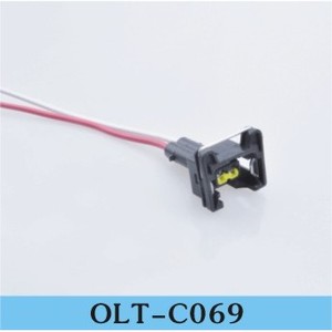 Conector Automotriz Macho de 2 Posiciones Olt C060, Enchufe Recto de Plástico Negro para Cableado de Automóviles - Product Image 4