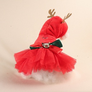 Robes de Noël de haute qualité pour animaux de compagnie, tenues de princesse pour l'hiver, jupes de cosplay pour chiots, vêtements pour petits chiens et chats (Bichon, <span class=keywords><strong>Spitz</strong></span>) - Product Image 3