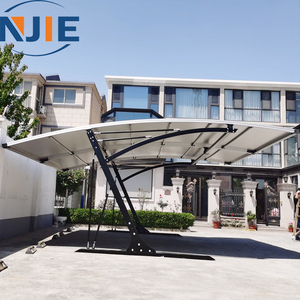 Vente en gros de garages carport en porte-à-faux en aluminium 20x20ft de haute qualité personnalisés simples pour 2 voitures nature pratique parking - Product Image 5