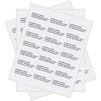 Étiquettes autocollantes brillantes A4 haute qualité pour imprimantes jet d'encre et laser, idéales pour codes-barres - Vente flash
