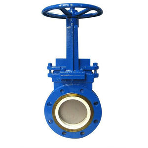 שסתום יציקה מפלדה עמיד בגודל 8 אינץ' Brapu Leatherknife JRVAL בעל תקן ISO9001 ידני/פנאומטי/חשמלי עם אחריות לשנה - Product Image 1