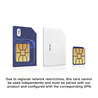 Carte SIM de données IoT 4G GSM/GPRS/LTE mondiale pour traceurs GPS de voitures et localisateurs d'actifs, forfait 30 Mo/mois, utilisation mondiale