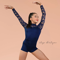 One Piece Stage Boutique Lyrical Ballet Dance Leotard Performance Wear Stage Dance Wear