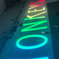 Letrero Fluorescente Dinámico Personalizado de Fábrica, Ahorro de Energía, Sincronización con Música y Pantalla que Cambia de Color para Uso en Interiores, Resistente al Agua IP67