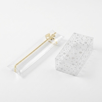 Boîte cadeau pliable en PVC transparent personnalisée, motif carré, emballage cosmétique, petit emballage en plastique jetable, fabriqué en PP PET